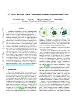 D^2Conv3D: Dynamic Dilated Convolutions for Object Segmentation in
  Videos
