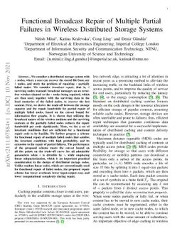 Functional Broadcast Repair of Multiple Partial Failures in Wireless
  Distributed Storage Systems