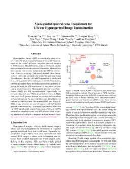 Mask-guided Spectral-wise Transformer for Efficient Hyperspectral Image
  Reconstruction