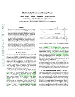 The Partially Observable History Process