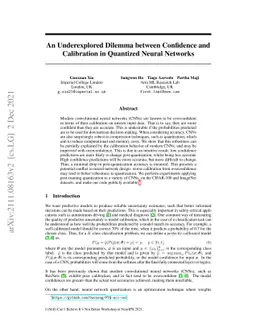 An Underexplored Dilemma between Confidence and Calibration in Quantized
  Neural Networks