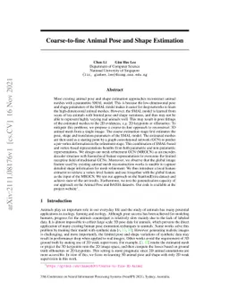 Coarse-to-fine Animal Pose and Shape Estimation