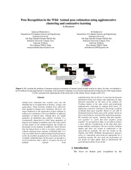 Pose Recognition in the Wild: Animal pose estimation using Agglomerative
  Clustering and Contrastive Learning