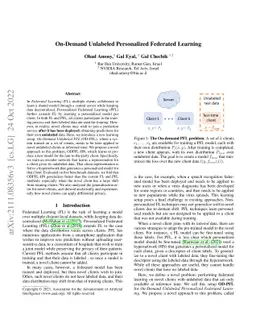 On-Demand Unlabeled Personalized Federated Learning
