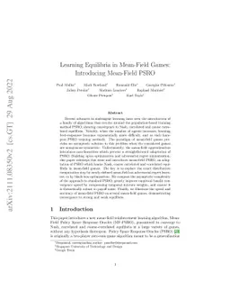 Learning Equilibria in Mean-Field Games: Introducing Mean-Field PSRO
