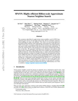 SPANN: Highly-efficient Billion-scale Approximate Nearest Neighbor
  Search