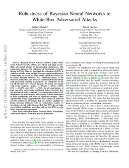 Robustness of Bayesian Neural Networks to White-Box Adversarial Attacks
