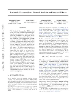 Stochastic Extragradient: General Analysis and Improved Rates