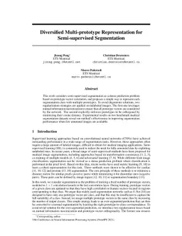 Diversified Multi-prototype Representation for Semi-supervised
  Segmentation