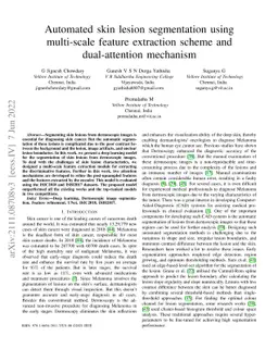 Automated skin lesion segmentation using multi-scale feature extraction
  scheme and dual-attention mechanism