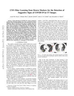 CNN Filter Learning from Drawn Markers for the Detection of Suggestive
  Signs of COVID-19 in CT Images