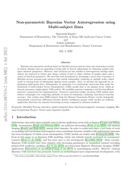 Flexible Bayesian Product Mixture Models for Vector Autoregressions