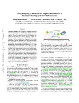 Using Sampling to Estimate and Improve Performance of Automated Scoring
  Systems with Guarantees