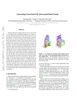 Generating Unrestricted 3D Adversarial Point Clouds