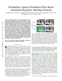Probabilistic Spatial Distribution Prior Based Attentional Keypoints
  Matching Network