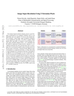 Image Super-Resolution Using T-Tetromino Pixels