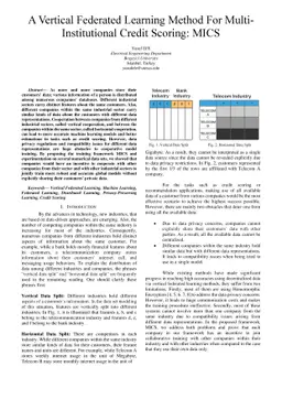 A Vertical Federated Learning Method For Multi-Institutional Credit
  Scoring: MICS