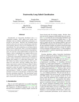 Trustworthy Long-Tailed Classification