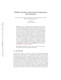STEEX: Steering Counterfactual Explanations with Semantics
