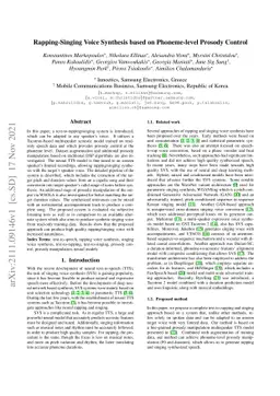 Rapping-Singing Voice Synthesis based on Phoneme-level Prosody Control