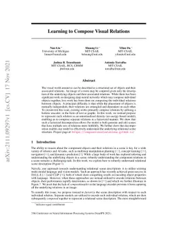 Learning to Compose Visual Relations