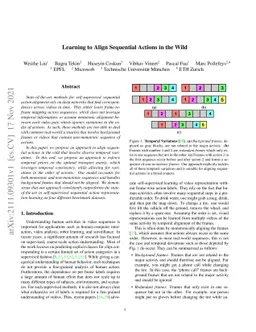 Learning to Align Sequential Actions in the Wild