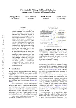 SummaC: Re-Visiting NLI-based Models for Inconsistency Detection in
  Summarization