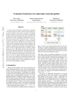 Evaluating Transformers for Lightweight Action Recognition