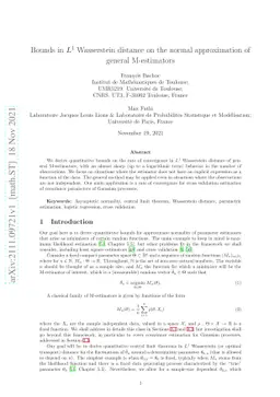 Bounds in $L^1$ Wasserstein distance on the normal approximation of
  general M-estimators
