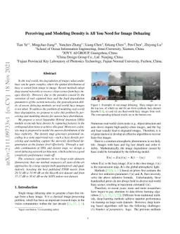 Perceiving and Modeling Density is All You Need for Image Dehazing