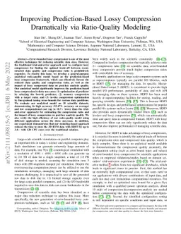 Improving Prediction-Based Lossy Compression Dramatically via
  Ratio-Quality Modeling