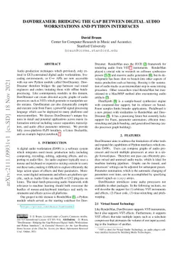 DawDreamer: Bridging the Gap Between Digital Audio Workstations and
  Python Interfaces