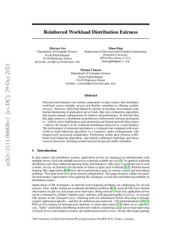 Reinforced Workload Distribution Fairness