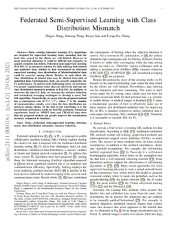 Federated Semi-Supervised Learning with Class Distribution Mismatch
