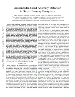 Autoencoder-based Anomaly Detection in Smart Farming Ecosystem