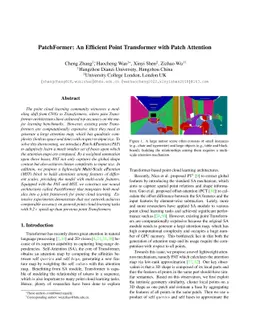 PatchFormer: An Efficient Point Transformer with Patch Attention