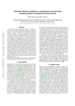 Real-time Speaker counting in a cocktail party scenario using
  Attention-guided Convolutional Neural Network