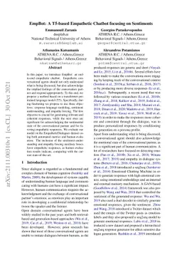 EmpBot: A T5-based Empathetic Chatbot focusing on Sentiments