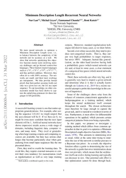 Minimum Description Length Recurrent Neural Networks