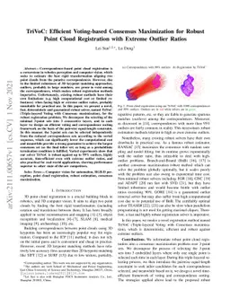 TriVoC: Efficient Voting-based Consensus Maximization for Robust Point
  Cloud Registration with Extreme Outlier Ratios