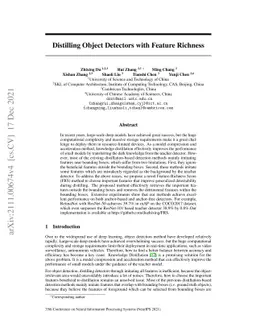 Distilling Object Detectors with Feature Richness