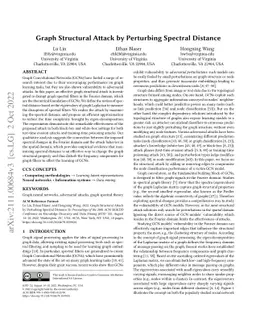 Graph Structural Attack by Perturbing Spectral Distance