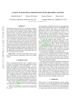 A Novel 1D State Space for Efficient Music Rhythmic Analysis