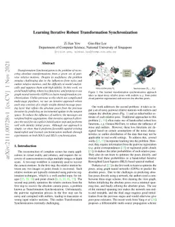 Learning Iterative Robust Transformation Synchronization