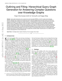 Outlining and Filling: Hierarchical Query Graph Generation for Answering
  Complex Questions over Knowledge Graphs