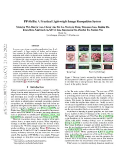 PP-ShiTu: A Practical Lightweight Image Recognition System