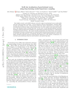 Swift sky localization of gravitational waves using deep learning seeded
  importance sampling