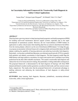 An Uncertainty-Informed Framework for Trustworthy Fault Diagnosis in
  Safety-Critical Applications