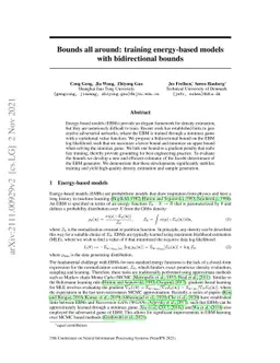 Bounds all around: training energy-based models with bidirectional
  bounds