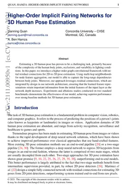 Higher-Order Implicit Fairing Networks for 3D Human Pose Estimation